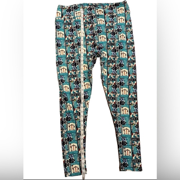 Lularoe Women’s One Size leggings Disney Evil Queen Hearts Card Wonderland - Picture 3 of 7